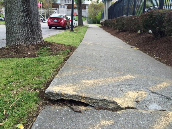 Cement Sidewalk Repair in New Braunfels